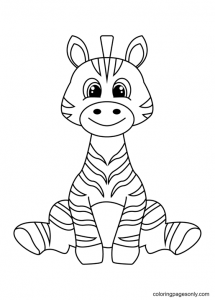 Printable Zebra coloring sheets