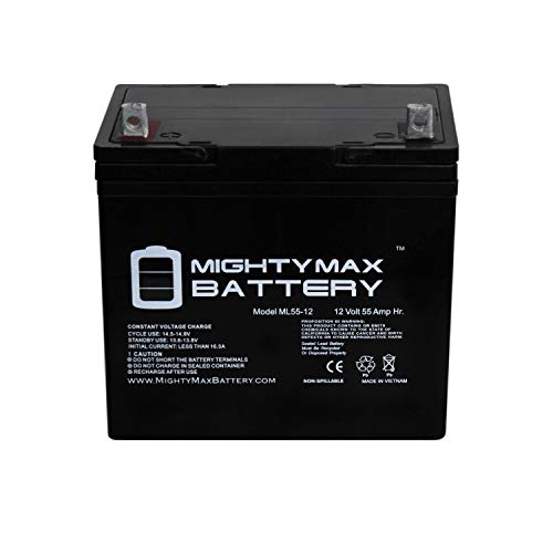Mighty Max Battery 12V 55Ah Power Boat Pontoon Electric Trolling Motor Deep Cycle Battery Brand Product