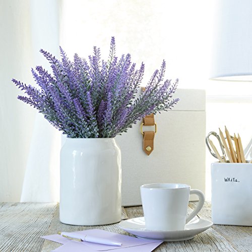 Artificial Lavender Flowers large pieces to make a bountiful flower arrangement nearly natural fake plant to brighten up your home party and wedding decor