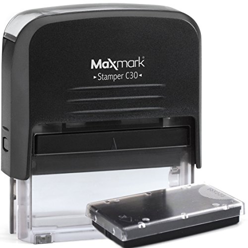 Custom Self Inking Rubber Stamp - Return Address Stamp, Includes Free Extra Replacement Pad