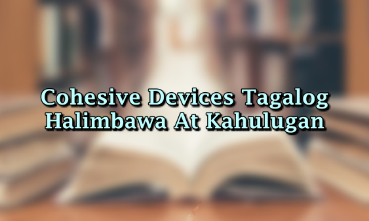 cohesive devices tagalog