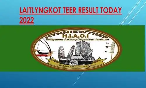 laitlyngkot teer result today
