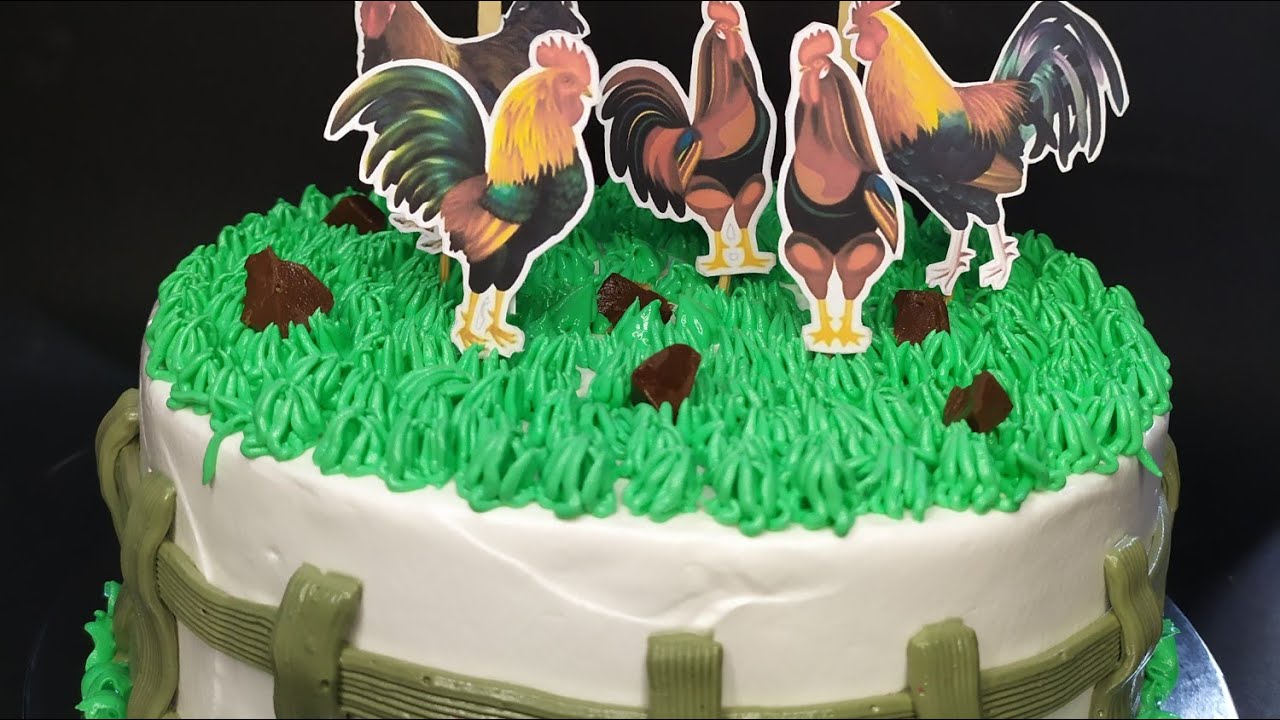 sabong rooster cake design