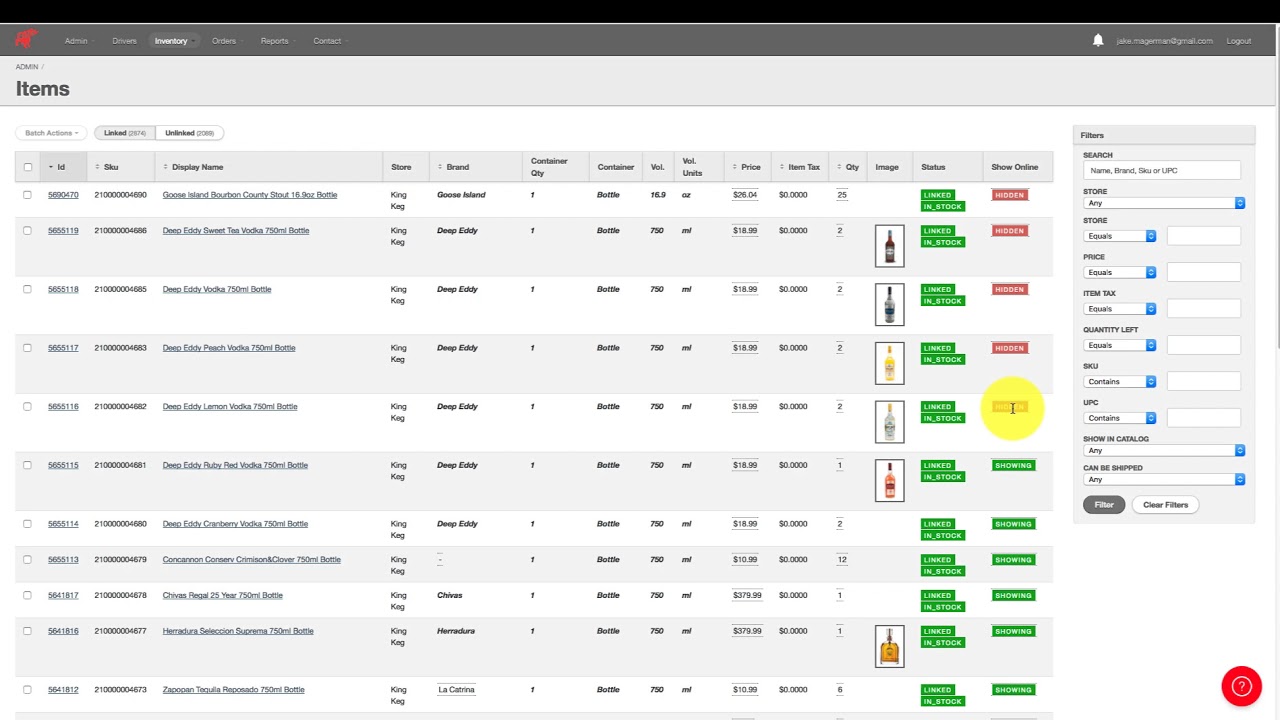 drizly retailer login